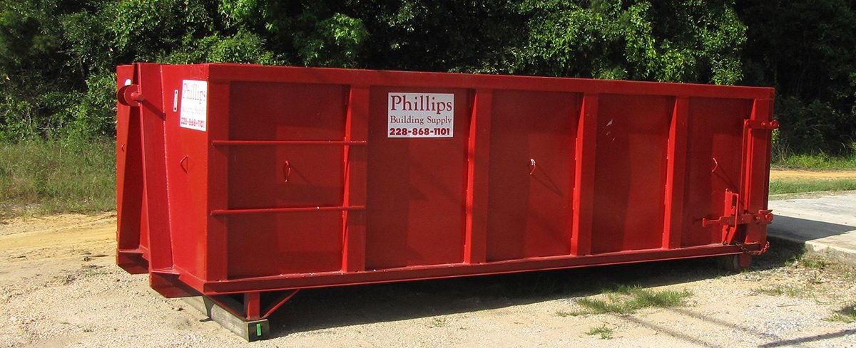 Phillips Building Supply Dumpster
